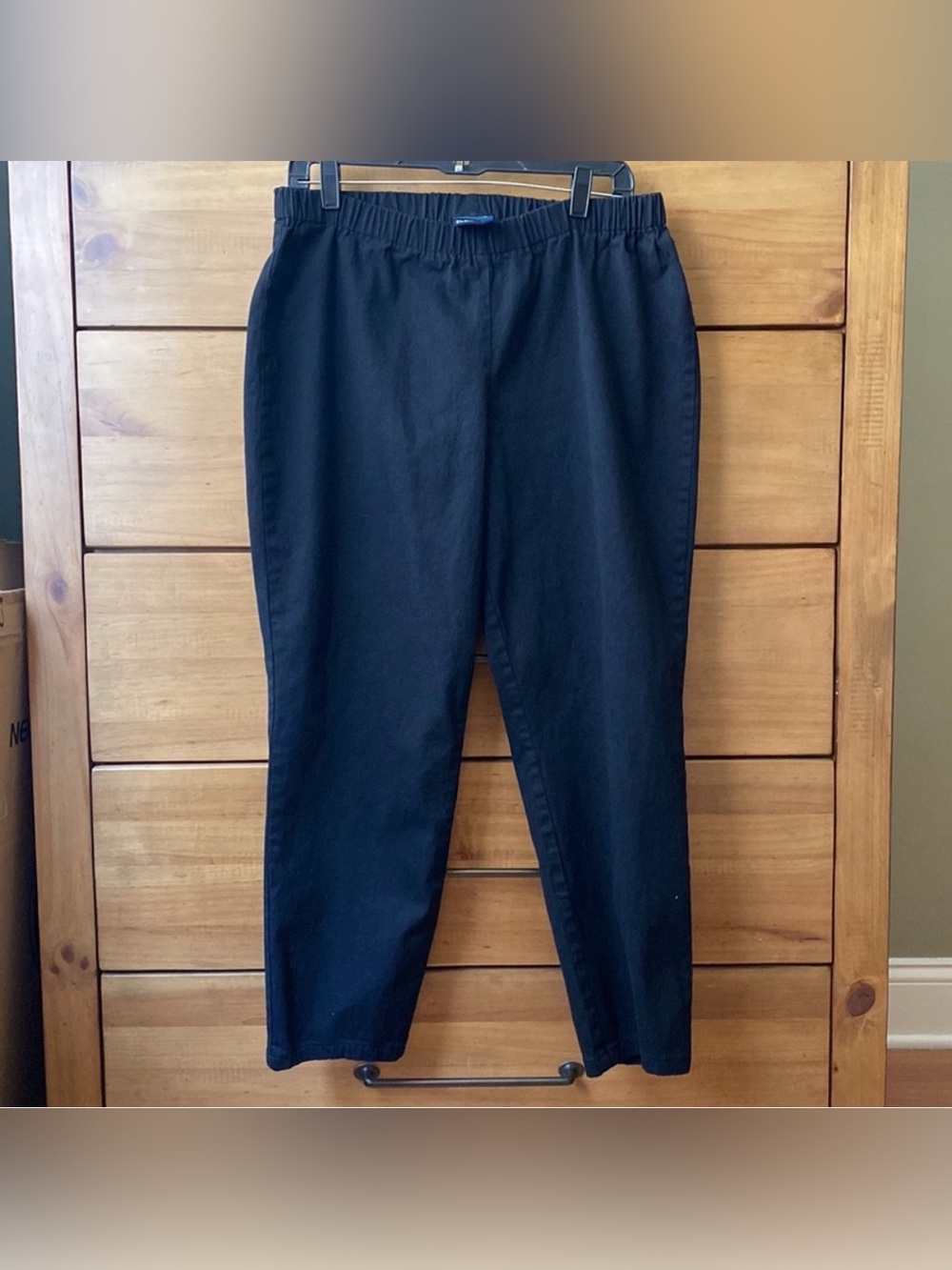 Avenue Blues Black Denim Elastic Waist Legging Pant | 14/16